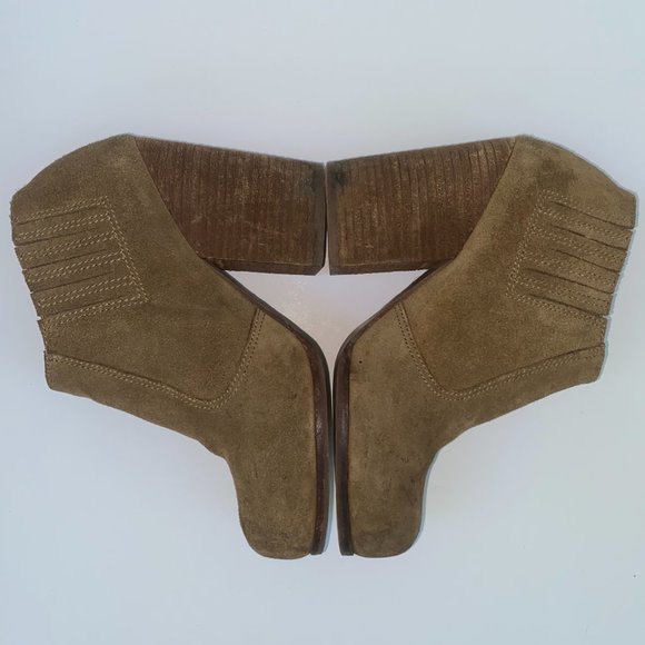 Jeffrey Campbell Yorktown Distressed Suede Booties - Picture 6 of 8